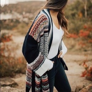 Anthropologie Sleeping on Snow Cardigan